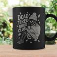 Dead Tired Book Club Skeleton Graphic Print Coffee Mug Gifts ideas