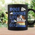 Dog Books Life Is Great Graphic Print Coffee Mug Gifts ideas