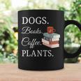 Dogs Books Coffee Plants Men Women Graphic Print Coffee Mug Gifts ideas