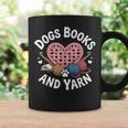 Dogs Books And Yarn Crocheting Graphic Print Coffee Mug Gifts ideas Dogs Books And Yarn Crocheting Graphic Print Coffee Mug Gifts ideas
