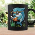 Dolphin Reading Book Matching Bookworm Librarian Books Lover Graphic Print Coffee Mug Gifts ideas