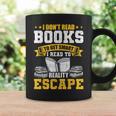 I Don't Read Books To Get Smart Book Lovers Reading Graphic Print Coffee Mug Gifts ideas