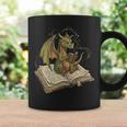 Dragon Bookworm Reading Fantasy Book Graphic Art Graphic Print Coffee Mug Gifts ideas