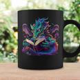 Dragon Reading Book Graphic Print Coffee Mug Gifts ideas