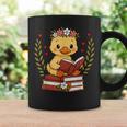 Duck Reading Book Graphic Duck With Book Floral Graphic Print Coffee Mug Gifts ideas