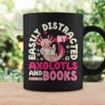 Easily Distracted By Axolotls And Books Cute Animal Lover Graphic Print Coffee Mug Gifts ideas