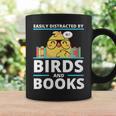 Easily Distracted By Birds And Books Graphic Print Coffee Mug Gifts ideas