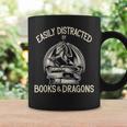 Easily Distracted By Books And Dragons Book Dragon Lover Graphic Print Coffee Mug Gifts ideas Easily Distracted By Books And Dragons Book Dragon Lover Graphic Print Coffee Mug Gifts ideas