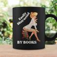 Easily-Distracted By Books Pin-Up Girl Sexy Anime Retro Art Graphic Print Coffee Mug Gifts ideas