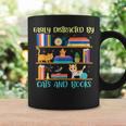Easily Distracted By Cats And Books Cat Book Lovers Bookworm Graphic Print Coffee Mug Gifts ideas Easily Distracted By Cats And Books Cat Book Lovers Bookworm Graphic Print Coffee Mug Gifts ideas