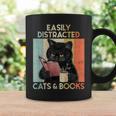 Easily Distracted By Cats And Books For Cat Lovers For Men Women Girls Kids Graphic Print Coffee Mug Gifts ideas Easily Distracted By Cats And Books For Cat Lovers For Men Women Girls Kids Graphic Print Coffee Mug Gifts ideas