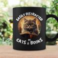 Easily Distracted By Cats And Books Librarians Bibliophiles Graphic Print Coffee Mug Gifts ideas Easily Distracted By Cats And Books Librarians Bibliophiles Graphic Print Coffee Mug Gifts ideas