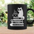 Easily Distracted Cats Coffee And Books Graphic Print Coffee Mug Gifts ideas