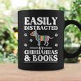 Easily Distracted By Chihuahuas & Books Graphic Print Coffee Mug Gifts ideas Easily Distracted By Chihuahuas & Books Graphic Print Coffee Mug Gifts ideas
