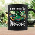 Easily Distracted By Coffee Books And Dragons Fantasy Sci-Fi Graphic Print Coffee Mug Gifts ideas