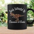 Easily Distracted By Dinosaurs And Books Outfits Men Women Graphic Print Coffee Mug Gifts ideas Easily Distracted By Dinosaurs And Books Outfits Men Women Graphic Print Coffee Mug Gifts ideas