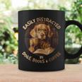 Easily Distracted By Dogs Books Coffee Librarian Bibliophile Graphic Print Coffee Mug Gifts ideas Easily Distracted By Dogs Books Coffee Librarian Bibliophile Graphic Print Coffee Mug Gifts ideas