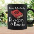 Easily Distracted By Dragon & Book Nerds Dragon Lover Girls Graphic Print Coffee Mug Gifts ideas Easily Distracted By Dragon & Book Nerds Dragon Lover Girls Graphic Print Coffee Mug Gifts ideas