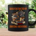 Easily Distracted By Dragon And Books Cute Dragon Read Book Graphic Print Coffee Mug Gifts ideas Easily Distracted By Dragon And Books Cute Dragon Read Book Graphic Print Coffee Mug Gifts ideas