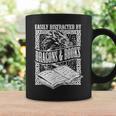 Easily Distracted By Dragons & Books Artwork Graphic Print Coffee Mug Gifts ideas