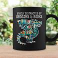 Easily Distracted By Dragons Books Bookworm Graphic Print Coffee Mug Gifts ideas Easily Distracted By Dragons Books Bookworm Graphic Print Coffee Mug Gifts ideas