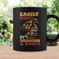 Easily Distracted By Dragons And Books Dragon Lover Mythical Graphic Print Coffee Mug Gifts ideas Easily Distracted By Dragons And Books Dragon Lover Mythical Graphic Print Coffee Mug Gifts ideas
