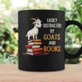 Easily Distracted By Goats And Books Goats And Book Reading Graphic Print Coffee Mug Gifts ideas