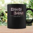 EitherOr Bookstore Graphic Print Coffee Mug Gifts ideas