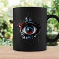 Evil Eye Comic Book Art Eyes Red Blue Grunge Aesthetic Graphic Print Coffee Mug Gifts ideas