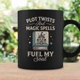 Fantasy Book Club Reader Quote Plot Twists Magic Spells Graphic Print Coffee Mug Gifts ideas