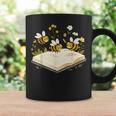 Floral Bumble Bee Reading Book Wildflower Bookish Librarian Graphic Print Coffee Mug Gifts ideas