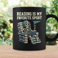 Football Skeleton Reading On Book Stack Graphic Print Coffee Mug Gifts ideas Football Skeleton Reading On Book Stack Graphic Print Coffee Mug Gifts ideas