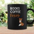 Fox Books Coffee Foxes Women Fox Graphic Cute Fox Lovers Graphic Print Coffee Mug Gifts ideas