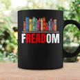 Frea-Dom Anti Ban Books I Read Banned Books Freedom Book Graphic Print Coffee Mug Gifts ideas