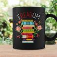 FREADOM Read Banned Books Graphic Print Coffee Mug Gifts ideas