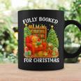 Fully Booked For Christmas Holiday Book Lover Santa Graphic Print Coffee Mug Gifts ideas