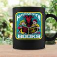 Have Fun With Books Sarcastic Occult Retro Comic Dark Humor Graphic Print Coffee Mug Gifts ideas