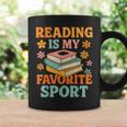 Fun Reading Is My Favorite Sport Book Lover Graphic Print Coffee Mug Gifts ideas