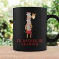 Giraffe Book Lovers I'd Rather Be ReadingShirt Graphic Print Coffee Mug Gifts ideas