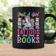 Girl Who Has Tattoos And Loves Books Tattooed Bookworm Girl Graphic Print Coffee Mug Gifts ideas