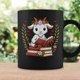 Goat Reading Book Graphic Goat With Book Floral Graphic Print Coffee Mug Gifts ideas