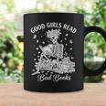 Good Girls Read Bad Books Skeleton Reading Book Halloween Graphic Print Coffee Mug Gifts ideas