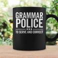 Grammar Police To Serve And Correct Book Literature Graphic Print Coffee Mug Gifts ideas