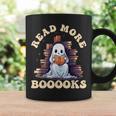 Groovy Read More Books Cute Ghost Teacher Halloween Graphic Print Coffee Mug Gifts ideas