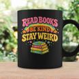 Groovy Read Books Be Kind Stay Weird Bookish Quote Graphic Print Coffee Mug Gifts ideas