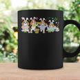 Group Bunny Beagles Easter Reading Book Hunting Eggs Owner Graphic Print Coffee Mug Gifts ideas