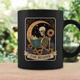 Halloween Tarot Card The Reader Skeleton Reading Books Graphic Print Coffee Mug Gifts ideas Halloween Tarot Card The Reader Skeleton Reading Books Graphic Print Coffee Mug Gifts ideas