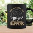 This Is Where Happens Magic Occult Mystic Book Graphic Print Coffee Mug Gifts ideas