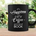 Happiness Is Coffee And A Good Book Lover Birthday Graphic Print Coffee Mug Gifts ideas Happiness Is Coffee And A Good Book Lover Birthday Graphic Print Coffee Mug Gifts ideas