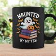 Haunted By My TBR Cute Ghost Reading Books Pumpkin Bookworms Graphic Print Coffee Mug Gifts ideas